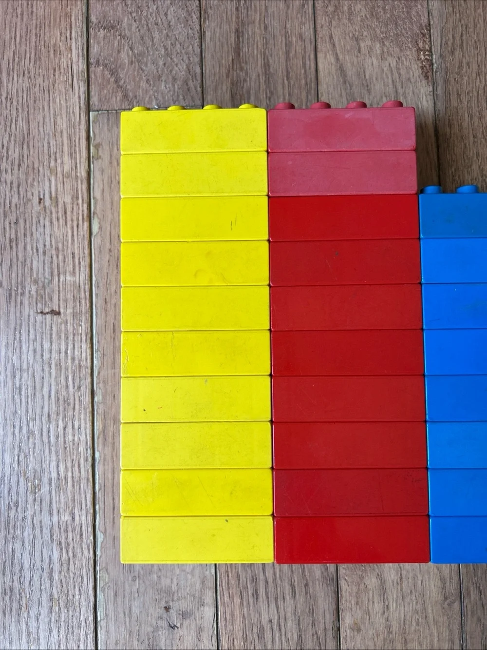 Lego Duplo Brick Lot Yellow Blue Red Green Bricks 2X2 And 4X2